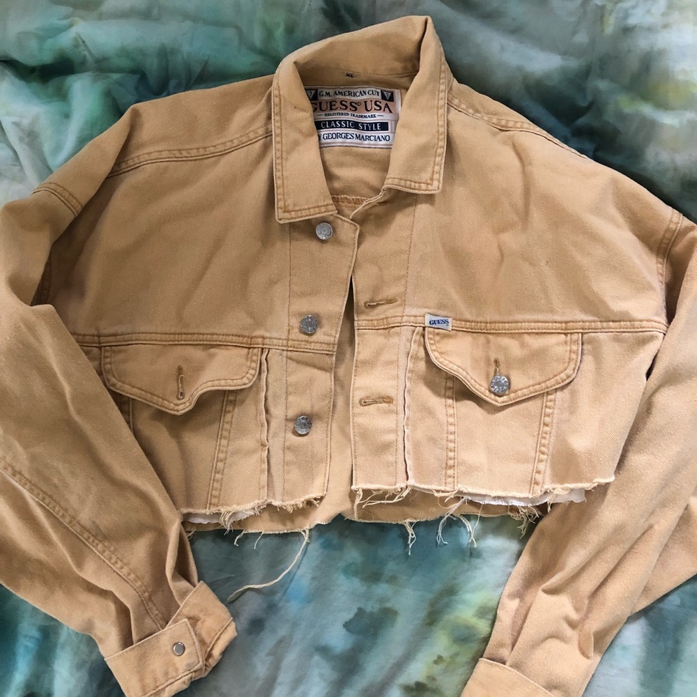 Cropped Vintage Guess Denim Jacket